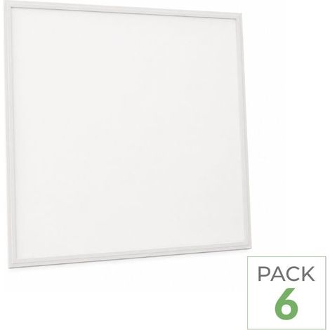 Pack de 6 - Panneau LED Slim 60x60 32W 130lm/W TRIAC Sans Flicker - Blanc Froid - SILUMEN (1/3)
