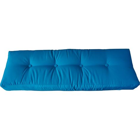 cuscino schienale eurogarden per divano pallet in tessuto turchese 120x40x10 cm