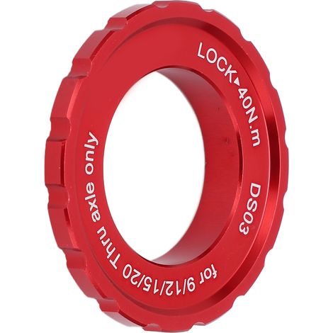 Bague de verrouillage Centerlock MEIJUN pour moyeu de roue, axe de roue, disque de frein, pour vélo de montagne (rouge) (1/5)