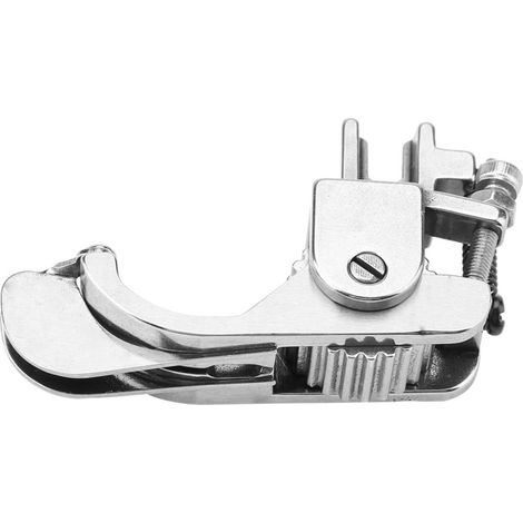 Pied-de-biche à rouleau réglable pour machine à coudre, pour cuir, tissu épais et autres (3) (1/5)