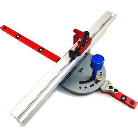 Jauge À Onglets 400 Mm Règle Universelle De Jauge D'onglet De Scie À Table, Jauge D'onglet De Routeur En Aluminium Miter Gauge Réglable, Guide À Onglet Pour Scie À Ruban Raboteuse Sciage Du Bois (1/5)