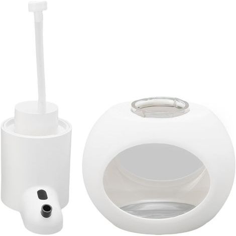 Distributeur automatique de savon moussant de 420ml, 4 réglages réglables, sans contact, pour salles de bains, cuisines, jardins d'enfants, blanc (1/5)