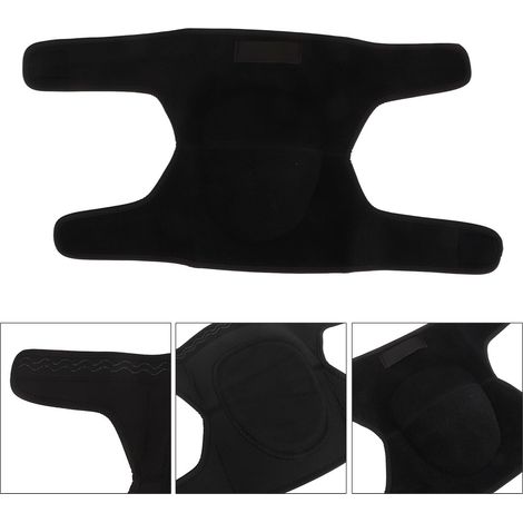 Schützender Knieschoner aus dickem Schaumstoff, sturz- und rutschfest, ideal für Bergsteigen, Radfahren und Basketball. Schwarz, Größe M. (1/4)