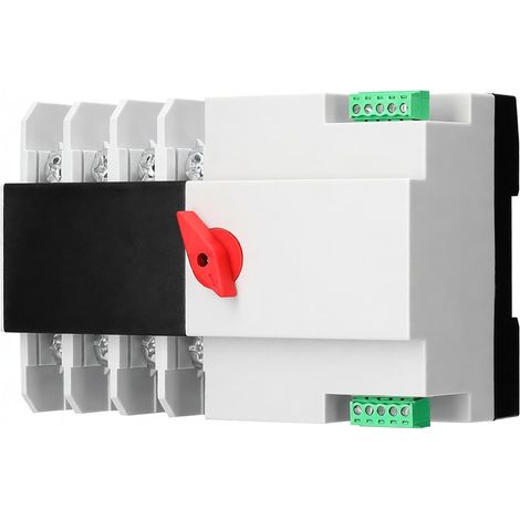 Interruptor de transferencia automática compacto, selector eléctrico, interruptor de doble alimentación, interruptor de transferencia de alimentación doméstica tipo riel solar. (1/5)