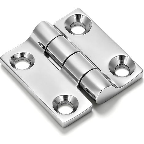 Charnière de porte de bateau en acier inoxydable, charnière marine 50 mm x 50 mm portes armoires bateau charnière remplacement robuste trappes bateau pour bateaux, camions remorques (1/5)