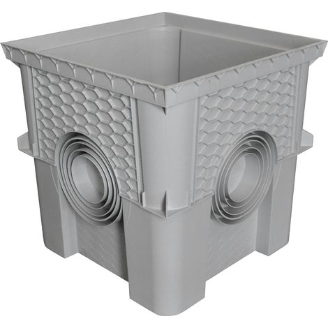 Jardibric – Réhausse de regard 40 x 40 cm – Collecteur des eaux pluviales – Livré sans couvercle – Installation facile et personnalisable