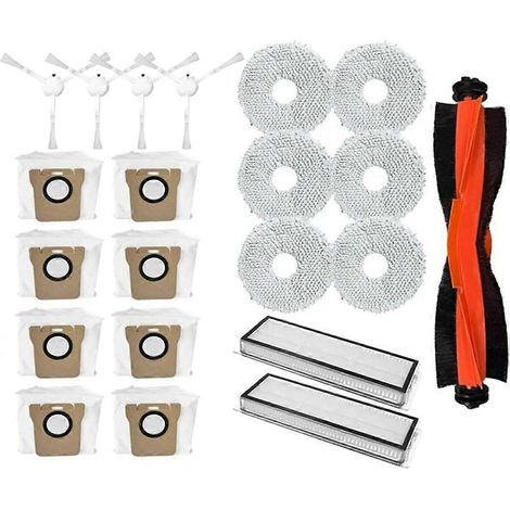 Pièces de rechange pour Xiaomi X20+/X10+/X20 Plus/X10 Plus aspirateur Aspirateur brosse filtre HEPA chiffon de lavage Aspirateur Sac (1/5)