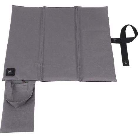 Coussin chauffant pour chaise, 3 températures réglables, USB, portable et pliable, idéal pour le bureau, la pêche et les stades. (1/5)