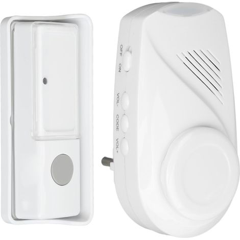 Kabellose Türklingel mit hoher Lautstärke und großer Reichweite, wasserdicht, für den Heimgebrauch, 250V europäischer Stecker. (1/5)