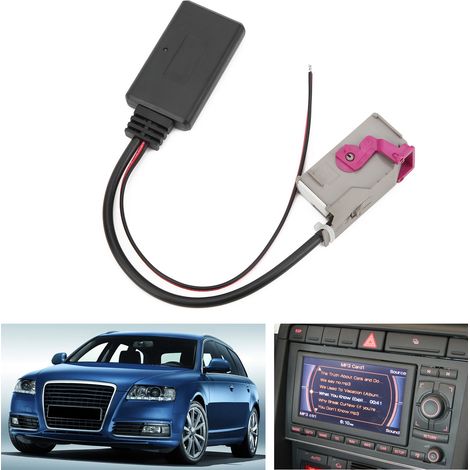 Module Bluetooth de voiture AUX-IN Adaptateur audio sans fil pour Audi A3 A4 A6 A8 TT R8 RNS-E 32 broches (n° 4) (1/5)