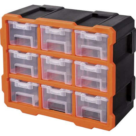 Alutec Sortimentskoffer-Set (L x B x H) 38 x 17 x 32 mm variable Unterteilung Inhalt 9 Teile