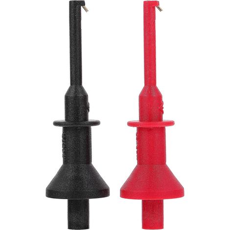 Stück Prüfhakenklemmen 4 mm Stecker-Prüfspitzenklemmen Multimeter-Prüfspitzen-7.5X2X2CM (1/3)