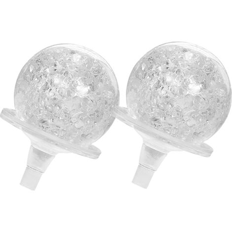 Lot de 2 Boules Décoratives en Cristal Support, Sphères Transparentes pour Fontaine Intérieure, Installation Facile et Design Élégant pour Décoration Maison (1/5)