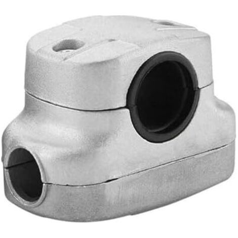 Pince de support poignée 26/28 mm pour débroussailleuse, pièce tondeuse à gazon rechange la pince cassée gazon, 60 x 89 mm/2,4 3,5 pouces gris (28 - 28mm (1/5)