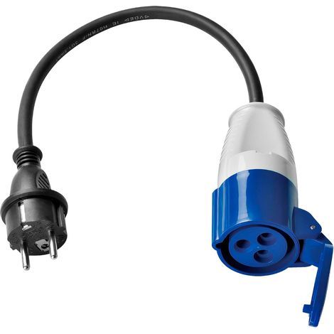 Motorhome Plug Adapter, H07RN-F 3G2.5 Cable, IP44 Waterproof, 220V 16A, For Caravan and Construction Site (1/5)