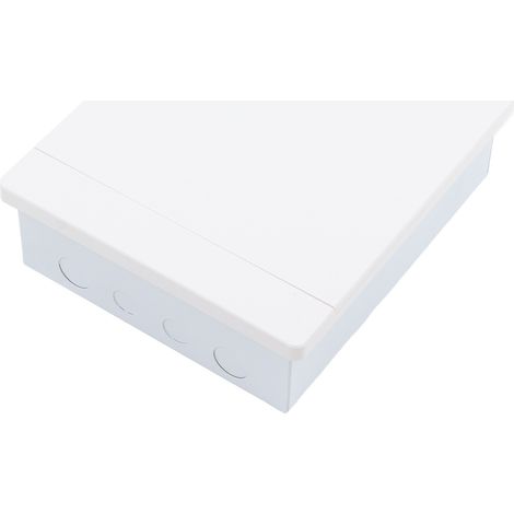 Boîte de distribution 24 modules encastrable, coffret électrique métallique étanche pour extérieur, tableau de protection avec porte, installation murale. (1/5)
