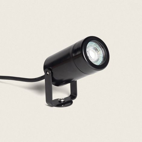 Foco Exterior LED con Pincho Leaf para Bombilla GU10 Negro