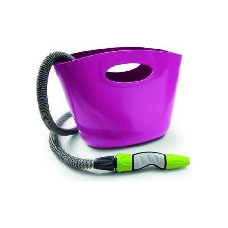 Cesta c/15m manguera exten+ acc. aquapop 15 fucsia HOZELOCK