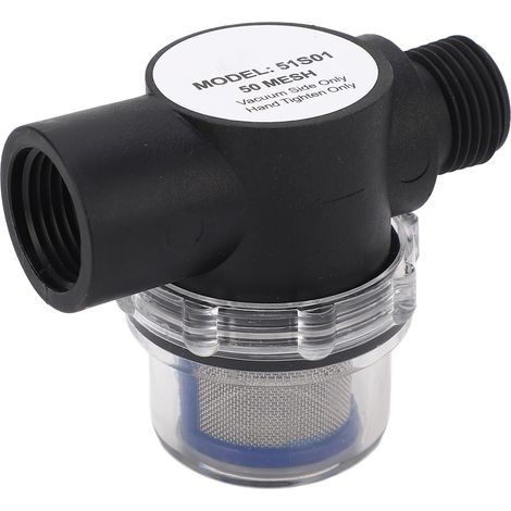 1/2-Zoll-14-Innengewinde-Inline-Filter, 50-Mesh-Sieb, Kunststoffkonstruktion, Wasserfilter für Rohrleitungen (1/5)