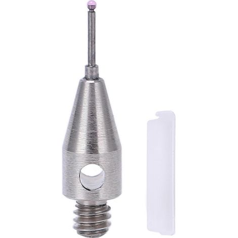 Palpeur CMM à pointe sphérique rouge, tige en carbure de tungstène, longueur 10 mm, filetage M2 pour machine à mesurer tridimensionnelle (1/4)