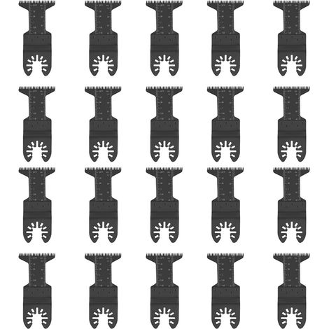 Lot de 20 lames de scie à dents longues de 44 mm pour outil multifonction oscillant Bosch, Dremel et Fein (1/5)