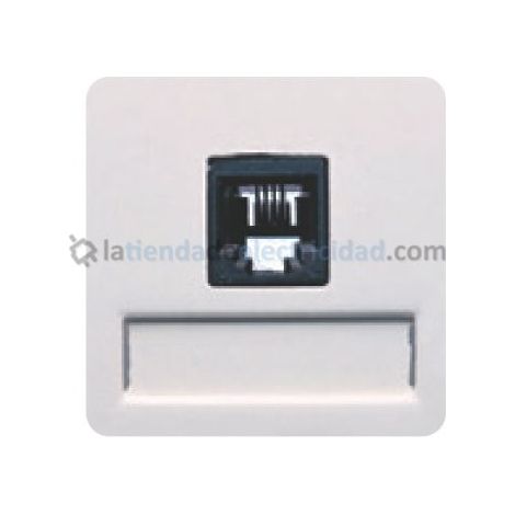 RJ11 breite Telefonbuchse WHITE BJC 17082 (1/2)