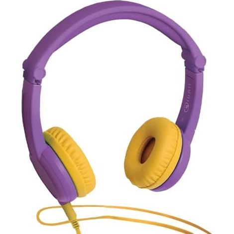 Casque Audio Enfant Filaire - Pliable, Réglable et Confortable - Compatible avec Ma Fabrique à Histoires et FLAM - pour Les Enfants de 3 à 12 Ans - Violet (1/5)