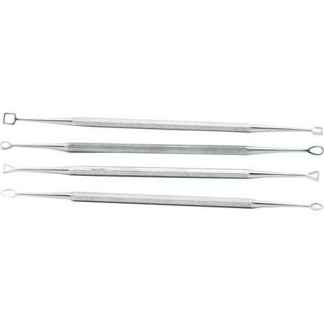 Jeu de 4 Outils à sculpter - longueur 180 mm. - multirex