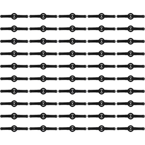 50 Lames De Tondeuse À Gazon En Plastique Sans Outil Accessoires Jardin Pièces De Rechange (1/4)