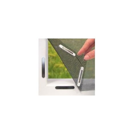 Moustiquaire fenêtre magnétique 150×130\u202fcm Sans perçage ni vis Fixation aimantée facile (1/5)