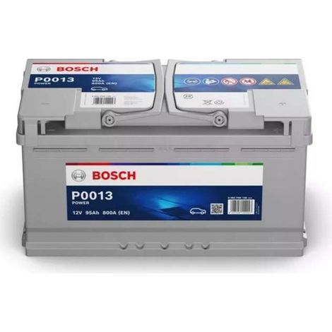 Bosch Batteria Auto P0013 95Ah 800A 12V - Pronta all'Uso - con Maniglia