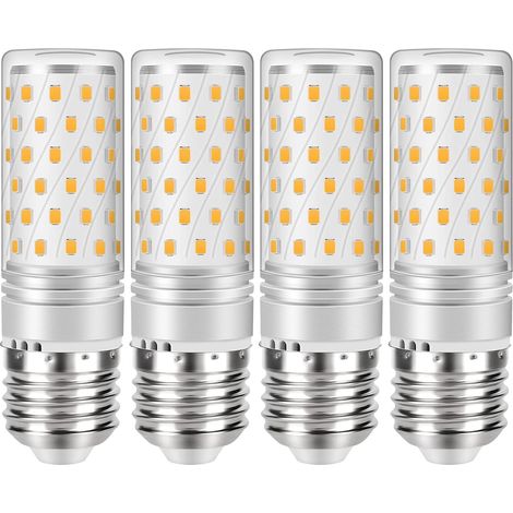 Filiyano-Ampoules LED E27 12 W 2700 K blanc chaud, équivalent à une ampoule à incandescence de 120 W, 1200 lumens, lot de 4 (1/5)