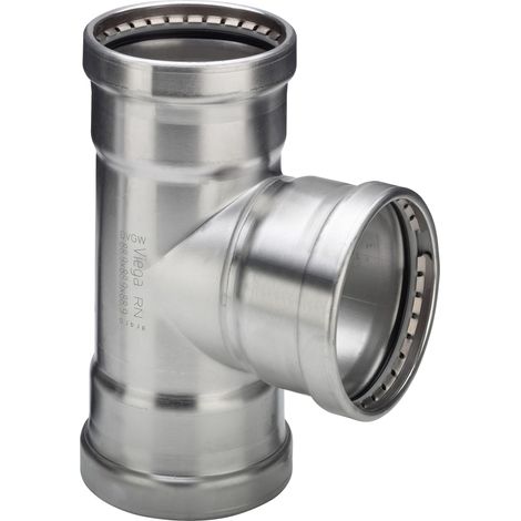 Raccord en T Sanpress Inox XL 2318XL en acier inoxydable de 88,9 mm