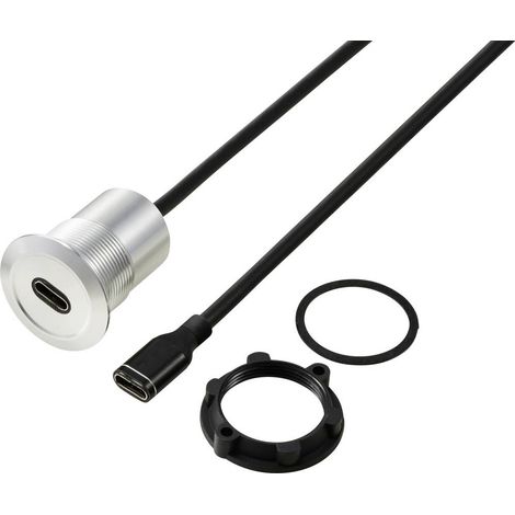 USB-C® (3.1) presa/presa 1 m cavo argento TC-13376300 TRU COMPONENTS Contenuto: 1 pz.