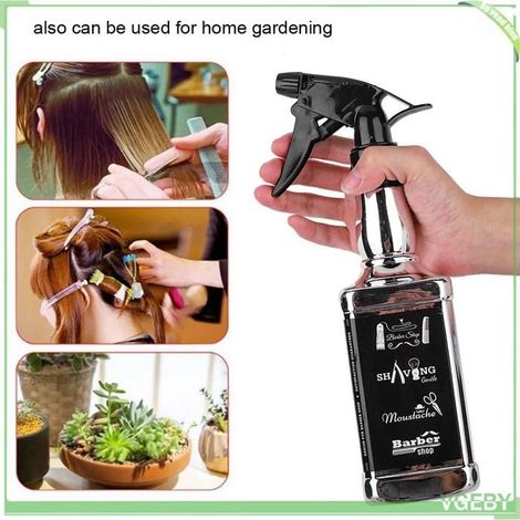 VGEBY Spray cheveux 500ml Salon Coiffeur Maison Jardinage Pulvérisateur d'eau (Bleu) Argent (1/5)