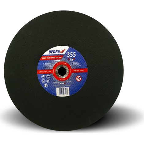 DEDRA - Disque à tronçonner en acier 355x3,2x25,4 mm - pour fraises DED8835