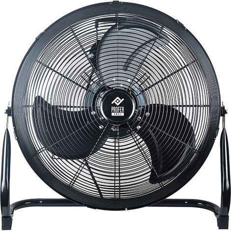 VENTILATEUR SOL INCLINABLE NOIR 90W