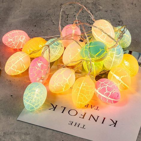 (1,5 m) Ostereier-Dekorationen, Lichterketten mit Ostermotiven