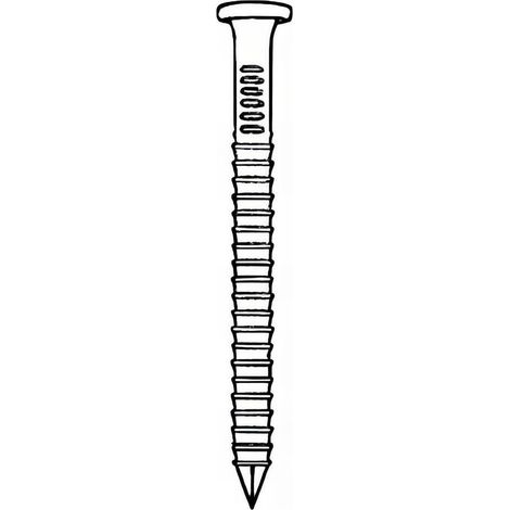 2 200 Pointes d'Ancrage Annelées Galvanisées 34° - 40x50 mm + 2 Cartouches de Gaz Rouge (Pack) - D-Work (1/3)