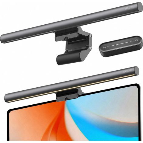 Lampe Ecran PC avec Télécommande, 40cm LED light bar Anti-Éblouissement, Luminosité de couleur ajustable Screenbar, Contrôle Tactile USB pour Bureau, Gaming et Maison, Gradable en continu (1/5)