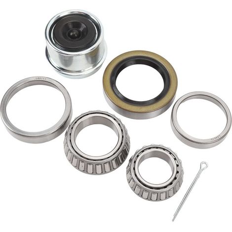 Kit de Moyeu de Roue de Remorque de Bateau, Kit de Roulement de Moyeu de Roue de Remorque, Résistance à l'abrasion de 3 500 LB pour Essieux de Remorque de 1-1/16 Pouces à 1-3/8 (1/5)