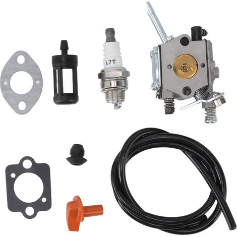 Ensemble Carburateur de Remplacement 4126 120 0600 avec Durite Essence Bougie et Filtre pour Tronçonneuse Stihl (1/5)