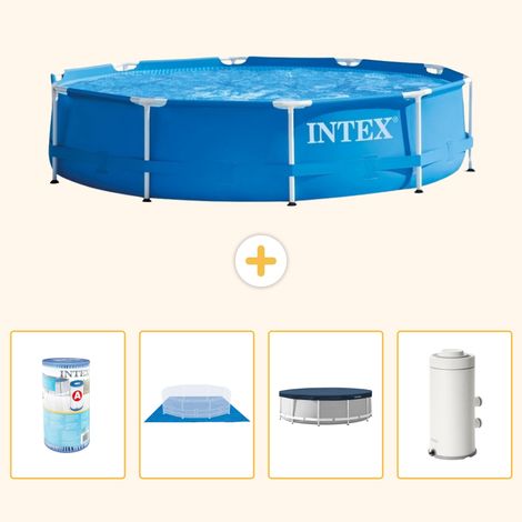 Intex Piscine Tubulaire Ronde - 366x76 cm - 5-pièces  S72 (1/5)