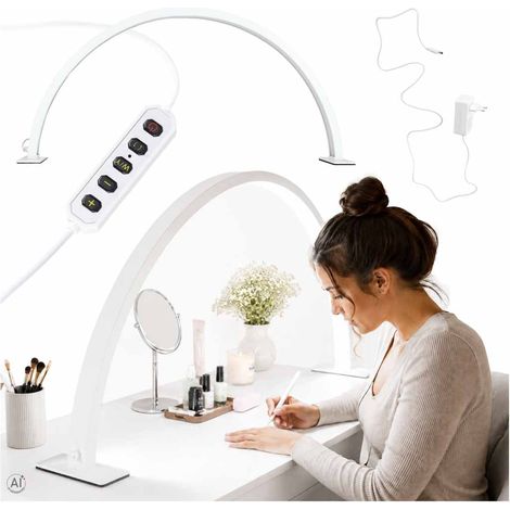 Lámpara de escritorio LED para manicura – Sin sombras, blanca (1/5)