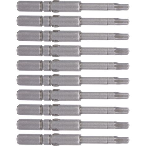 10 embouts de tournevis hexagonaux à pointe magnétique robuste en acier allié S2 pour électricien (1/5)