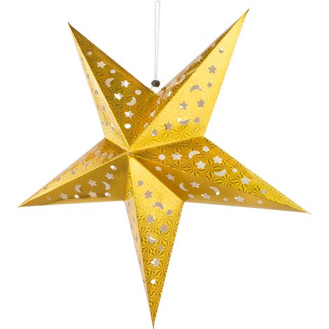 LED Hängeleuchte X-MAS 0,9 Watt Stern mit 3D Effekt Papier 15x LED á 0,06W inkl.