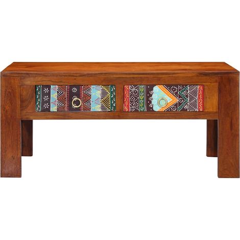 Table basse Table de salon Table de café 90x50x40 cm bois d'acacia massif (1/5)