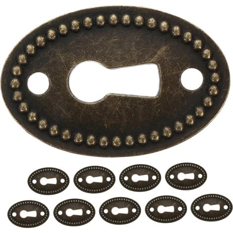 NUOBESTY Plaques de protection ovales pour trou serrure, lot 10 (1/5)