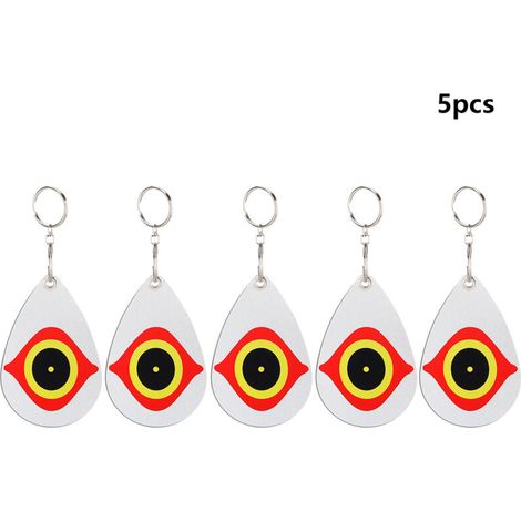 5Pcs Eye Pattern Reflective Bird Repellent Decoration Ornament for Orchard Garden Balcony (1/5)