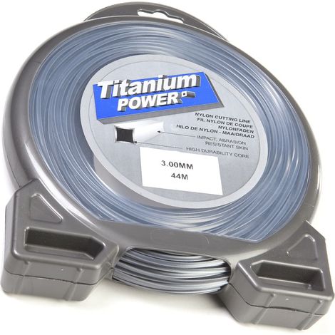 Fil débroussailleuse Carré 3 mm x 44 m Titanium Power (1/5)